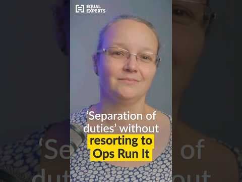 'Separation of duties' without resorting to Ops Run It #shorts #YBIYRI #DevOps